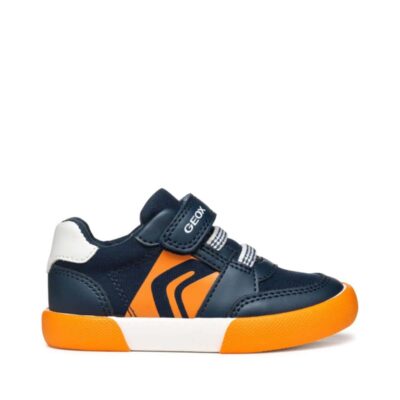 zapatillas bebé Geox velcro marino naranja