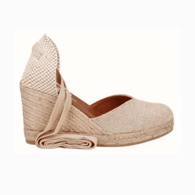Viguera Alpargata Cuña Alta Lino Natural 1939