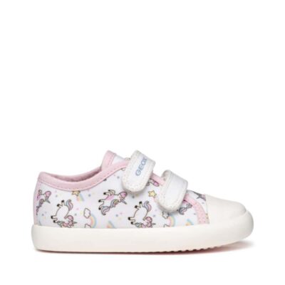 Geox Zapatilla Lona Blanco-Rosa B451MB