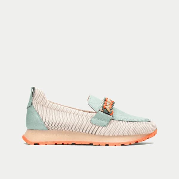 Hispanitas Estilo Mocasín Beig-Menta 253948