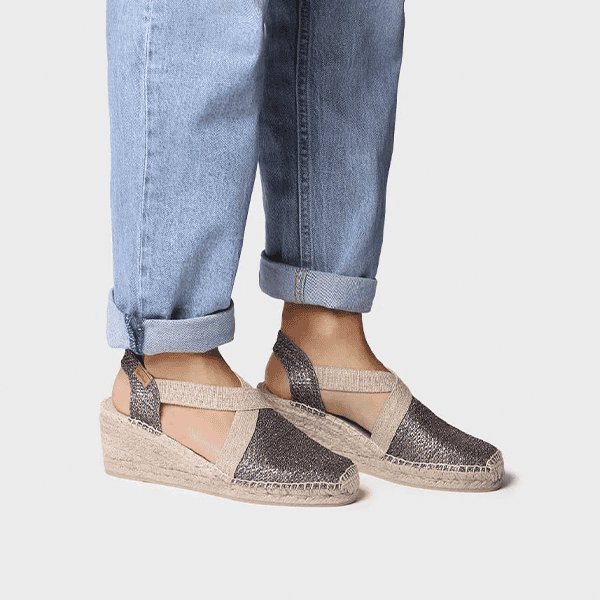 Sandalia mujer cuña esparto Toni Pons fosc - Imagen 4