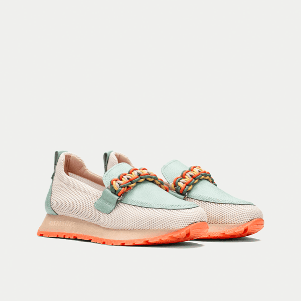 Hispanitas Estilo Mocasín Beig-Menta 253948 - Imagen 5