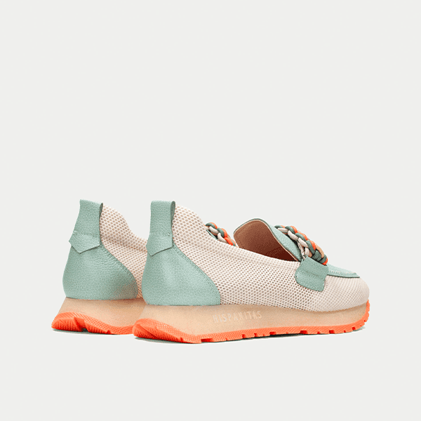 Hispanitas Estilo Mocasín Beig-Menta 253948 - Imagen 3