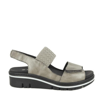 sandalias mujer Doctor Cutillas plata cómodas velcro