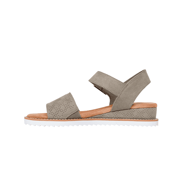 Sandalias Cuña Baja Mujer Cómodas Oliva – Skechers BOBS - Imagen 5