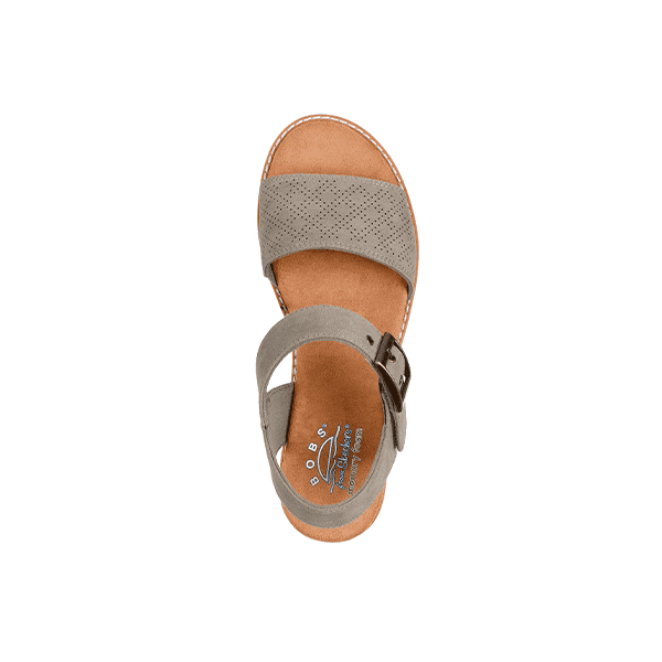 Sandalias Cuña Baja Mujer Cómodas Oliva – Skechers BOBS - Imagen 2