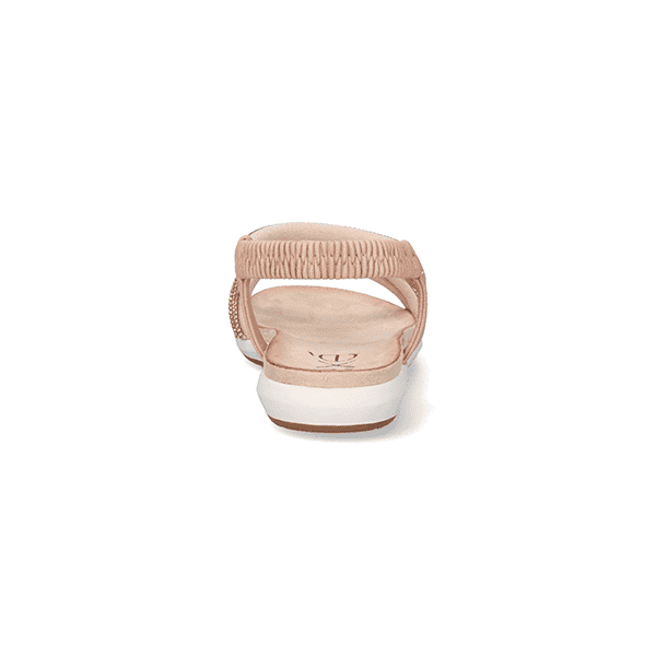 Sandalias Planas Mujer Nude Brillantes – EXE (Oferta) - Imagen 4