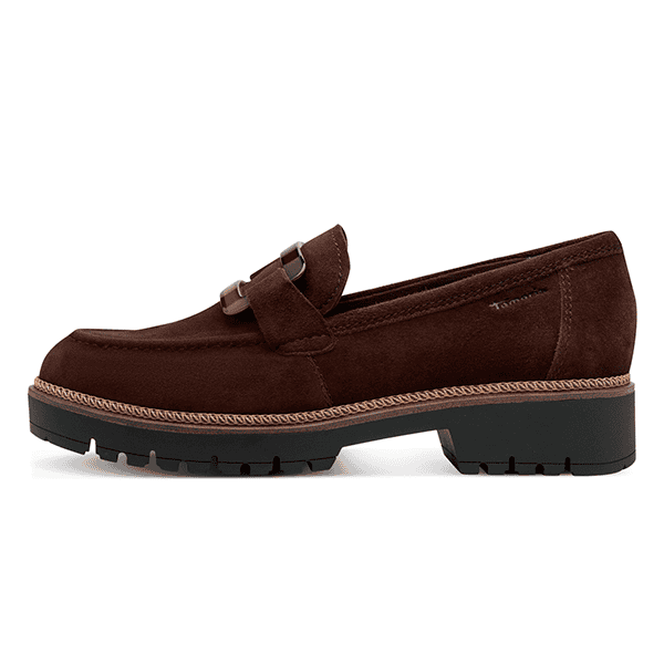 Zapato de vestir de hombre en cuero color marrón oscuro con suela antideslizante, ideal para ocasiones formales y profesionales.