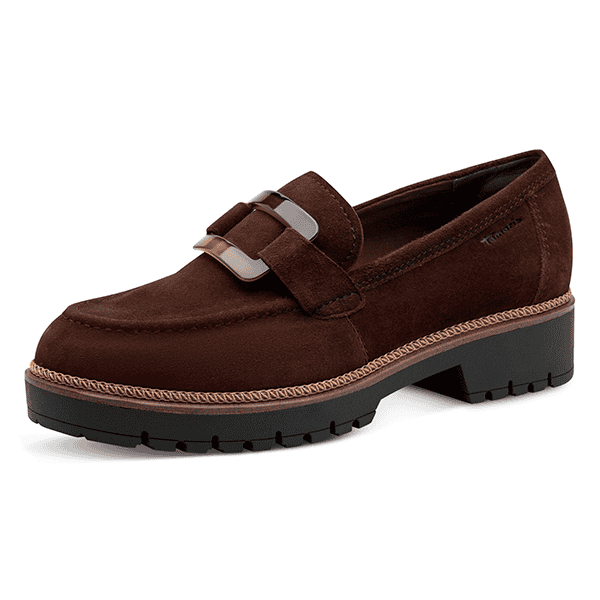Zapato de cuero marrón para hombre con suela antideslizante y diseño clásico, ideal para calzado casual y elegante en tiendas de calzado Luis Rico.
