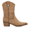 Botas de mujer de tacón medio en color beige, ideales para calzado de moda y confort en tiendas de calzado Luis Rico.