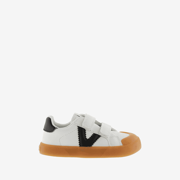 zapatillas blancas mujer velcro piel Victoria