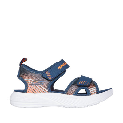 Sandalia Niño Skechers Azul/Naranja