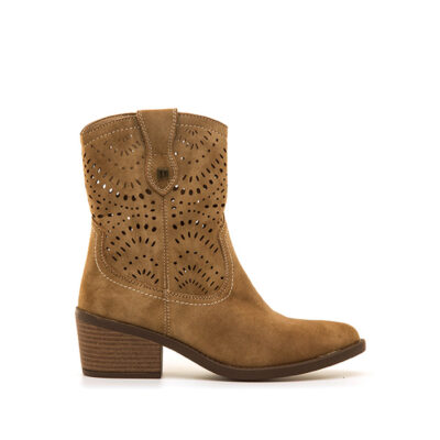 botas mustang cuero mujer 55485