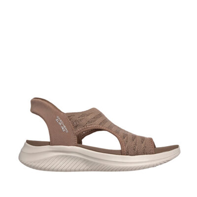 sandalias skechers mujer moca taupe 119805 slip ins