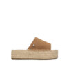 Sandalias XTI pala mujer camel con suela efecto esparto