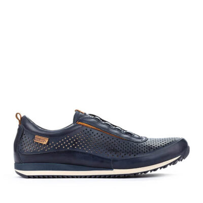 Zapatos Pikolinos Liverpool hombre azul cómodos de piel