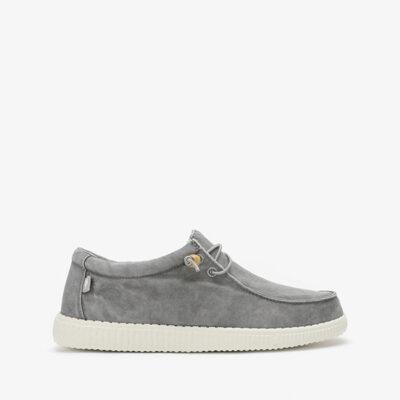 Zapato Walk In Pitas gris hombre lona cómodo