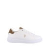 zapatillas blancas HOMBRE cuero US Polo Cody