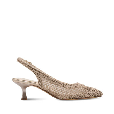 zapatos dorados mujer elegantes slingback Tamaris