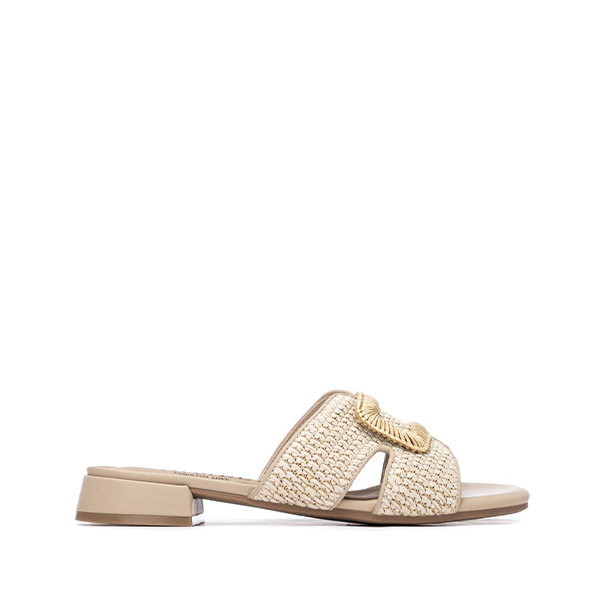 Sandalia Carmela beige mujer elegante fiesta