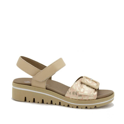 Sandalia confort mujer camel cómoda ligera Piesanto