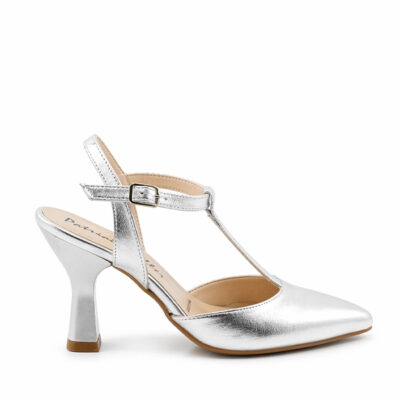 Zapato vestir mujer plata Patricia Miller elegante fiesta