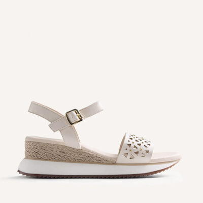 sandalias mujer off white cómodas Gioseppo verano