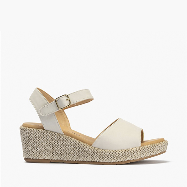 sandalias mujer Pitillos blancas cuña cómodas verano