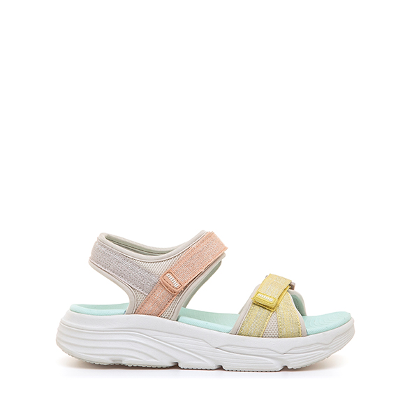 sandalias mujer Mustang amarillo malva verano