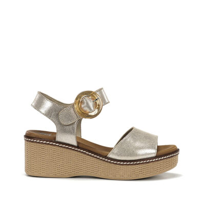 sandalias mujer platino cómodas elegantes Dorking