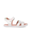sandalias niña Garvalin blancas cómodas y ligeras