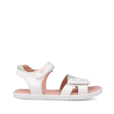 sandalias niña Garvalin blancas cómodas y ligeras