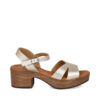 Sandalias tacón medio OH MY SANDALS!  champán – elegantes y cómodas