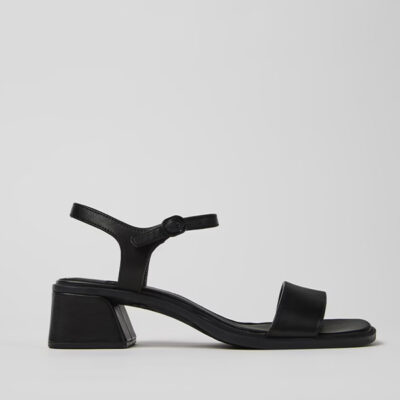 sandalias mujer Camper negras de piel minimalistas