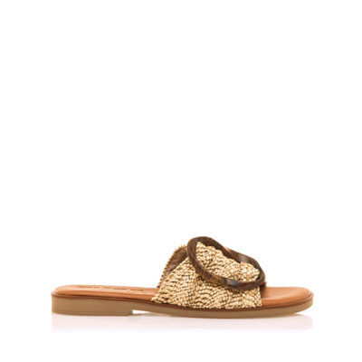 sandalias planas mujer natural Mustang cómodas