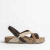sandalias bio mujer Yokono multi marrón cómodas