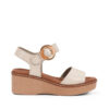 Sandalia beige natural mujer Dorking cómoda ligera versátil femenina día a día