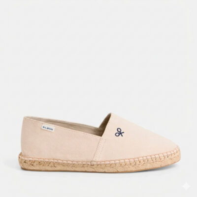 Alpargata beige sin cordones hombre Silbon minimalista ligera verano