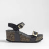 sandalias cuña media mujer Yokono marrón cómodas