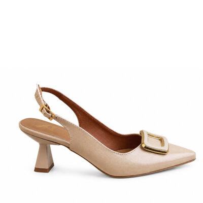 zapato salón mujer Daniela Vega beige elegante