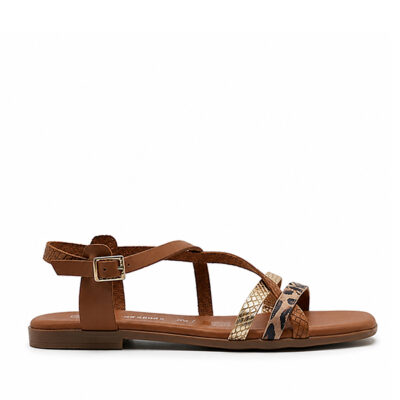 sandalias mujer Oh My Sandals roble piel cómodas