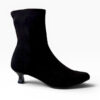 Botín elástico Miss Elastic Ante Negro | Comodidad y estilo para mujer