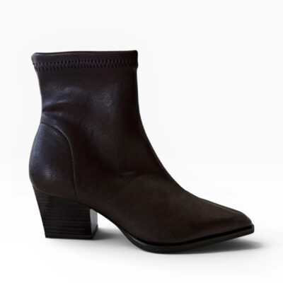 Botín Miss Elastic Piel Negra | Confort y elegancia para mujer