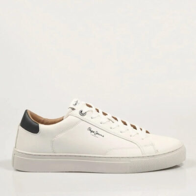 Pepe Jeans White | Zapatilla Casual de Hombre Blanca Cómoda y Versátil