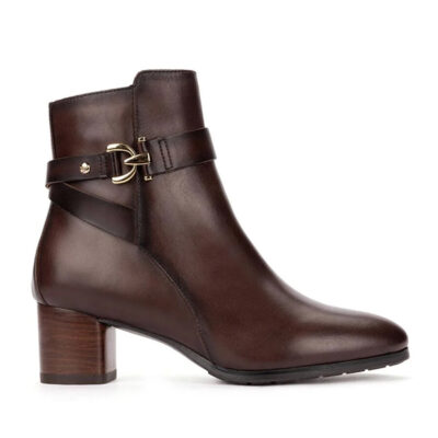 Botines Pikolinos Calafat caoba piel mujer vista principal
