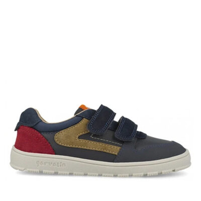 Zapato barefoot infantil azul marino con velcro