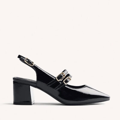 Zapato slingback mujer negro piel Gioseppo vista principal