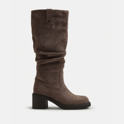 Botas Altas Mustang Taupe Mujer