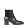 Botines tacón mujer Dorking Tess negro punta vista principal