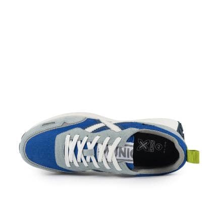 Munich Zapatilla Piel Azul Gris Xemine - Imagen 4